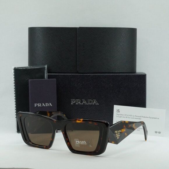 NEW PRADA PR08YS 01V8C1 BROWN SUNGLASSES - Picture 12 of 13